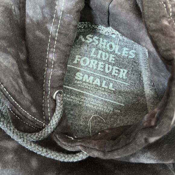 Assholes Live Forever hoodie sweatshirt black - Picture 2 of 5